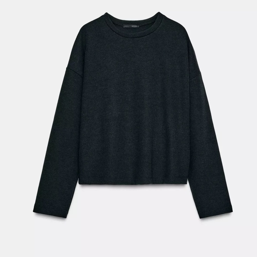 Zara Charcoal Gray Sweatshirt